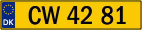 Trailer License Plate
